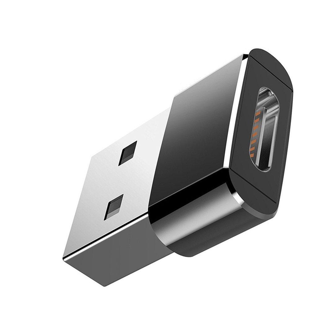 

USB-конвертер Удобное устройство для преобразования штекерных разъемов в гнездовые Адаптеры Чувствительная передача данных Быстрое соединение Адаптер Type-C чёрный