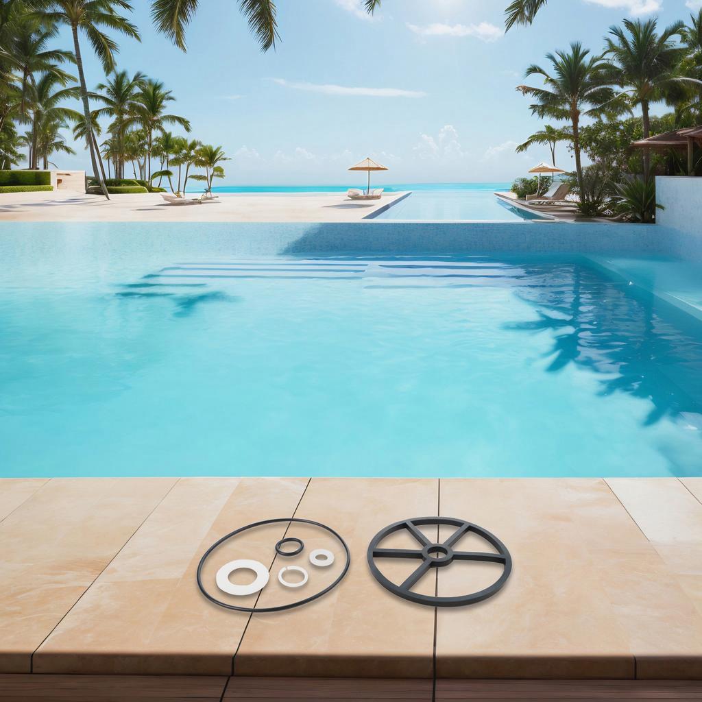 Diverter Gasket Multiport Valve Pool Maintenance Fits Various Models Reliable Valve Replacement Rubber Construction