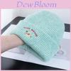 Knit Hat With Embroidered Dog And Alphabet Letters For Winter Warmth And Casual Style