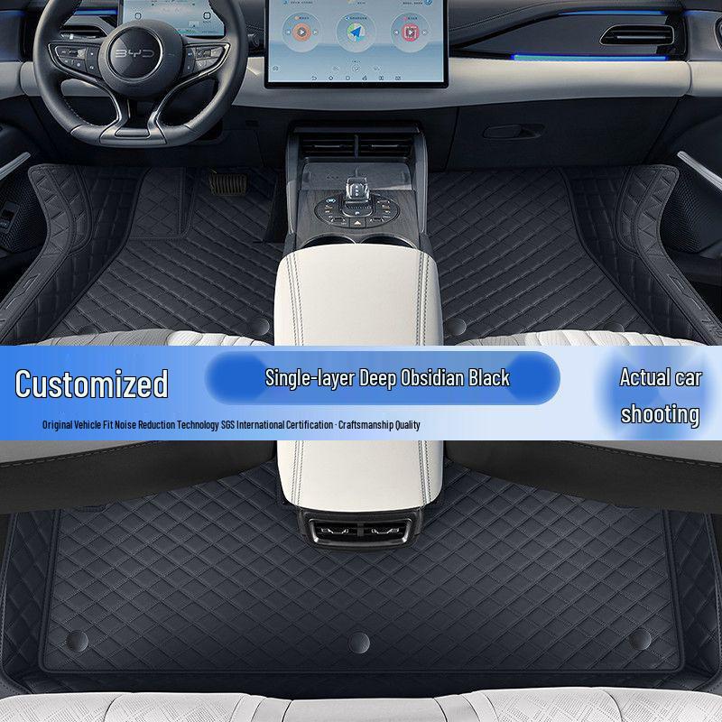 Комплект ковриков в салон и багажник для автомобиля BYD Seal 06Dmi - Дизайн «Звездное небо» Model 24: Seal 06 DM-I
