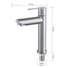 LANGZHIWEN 304 Stainless Steel Single Cold Basin Faucet