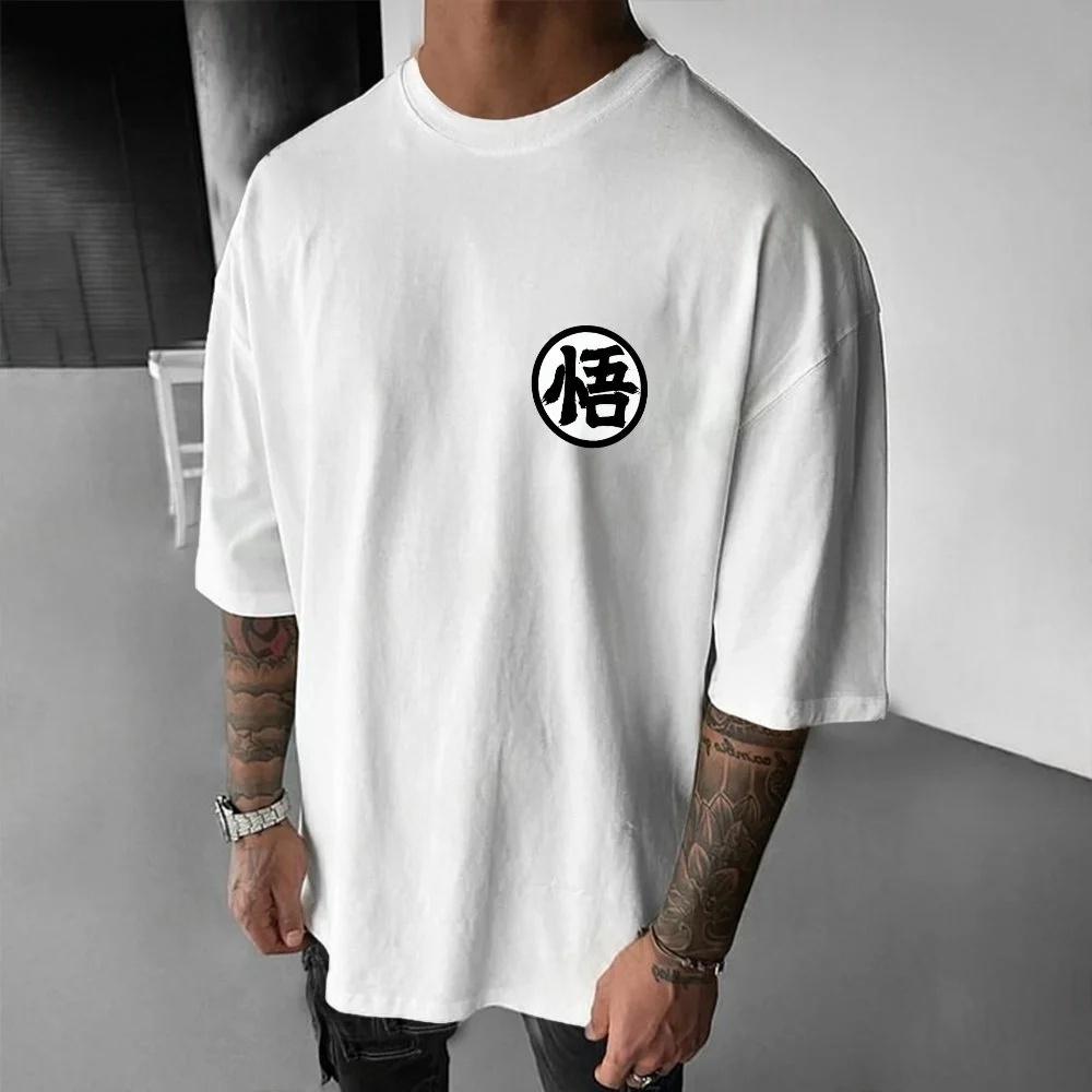 Dragon Ball Summer Men's T-Shirt Japan Anime Beerus Autumn Breathable Harajuku Boys Children's Parent-Child Trend Short Sleeves