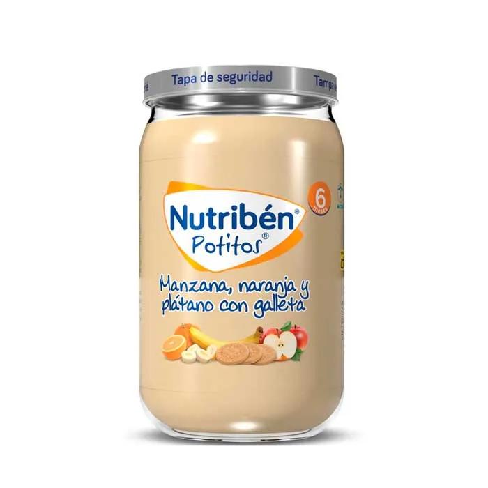Nutriben Яблоко, Апельсин, Банан, Банан и Печенье Potito 235г
