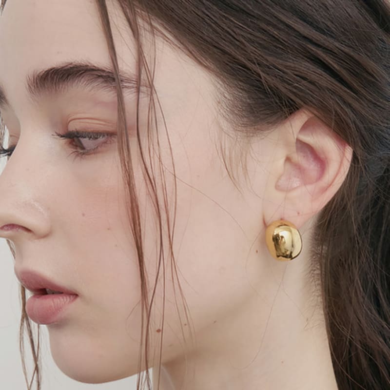 SOSOO Plump Oval Earrings