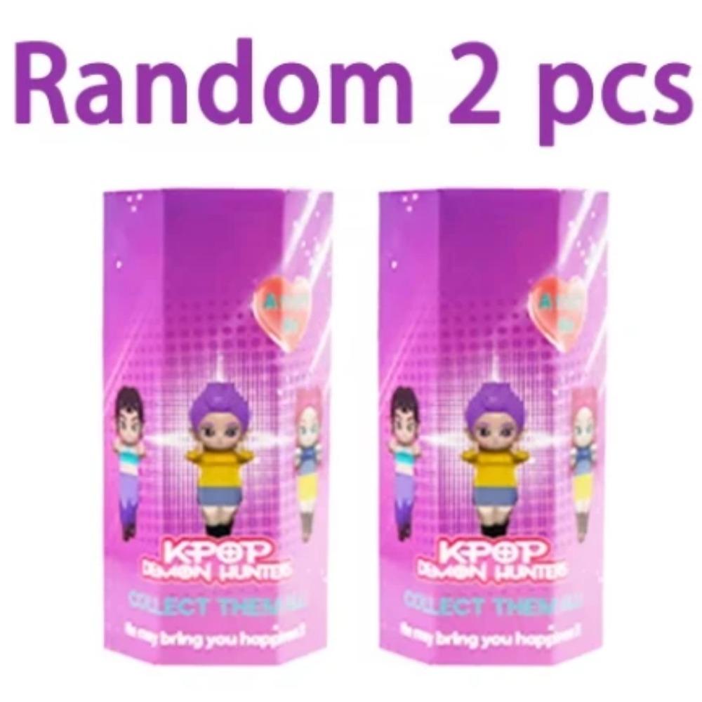 12pcs/Set Kpop Demon Hunters Action Figure Toy Derpys Tiger Rumi Mira Zoey Sussy Figurine Blind box Doll For Fans Gift
