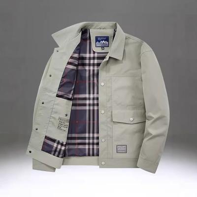 Men's Jacket New Loose Casual Work Lapel Jacket Versatile Spring and Autumn Tops