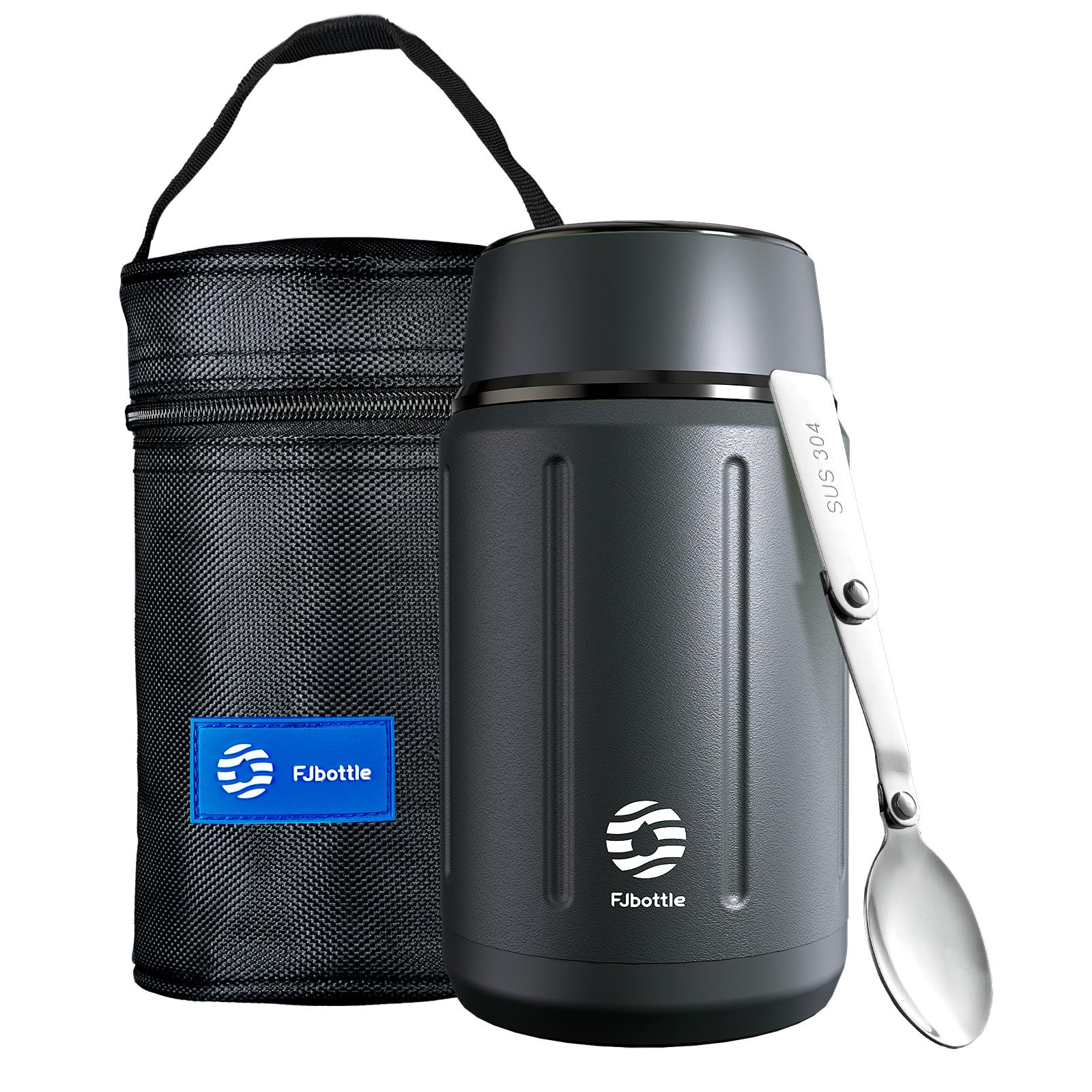 

Fjbottle lunch box Stainless Steel Food containers with bag Thermal lunch box Free Spoon 1000ml 1000ml синий