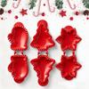 Christmas Cookie Pie Molds Plastic Cutters for Tree Snowflake Mittens Designs Mini Hand Pie Press