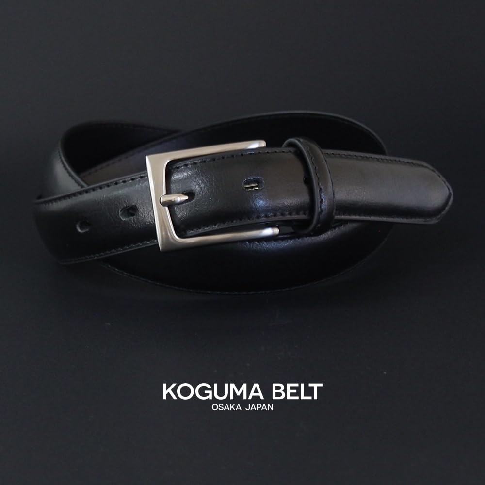 [KOGUMA GÜRTEL] Herren Gürtel - Stilvoller Business Casual Gürtel - Echtes Leder - Rindsleder - Business - Gentleman - Elegant - 30mm Breite (3cm