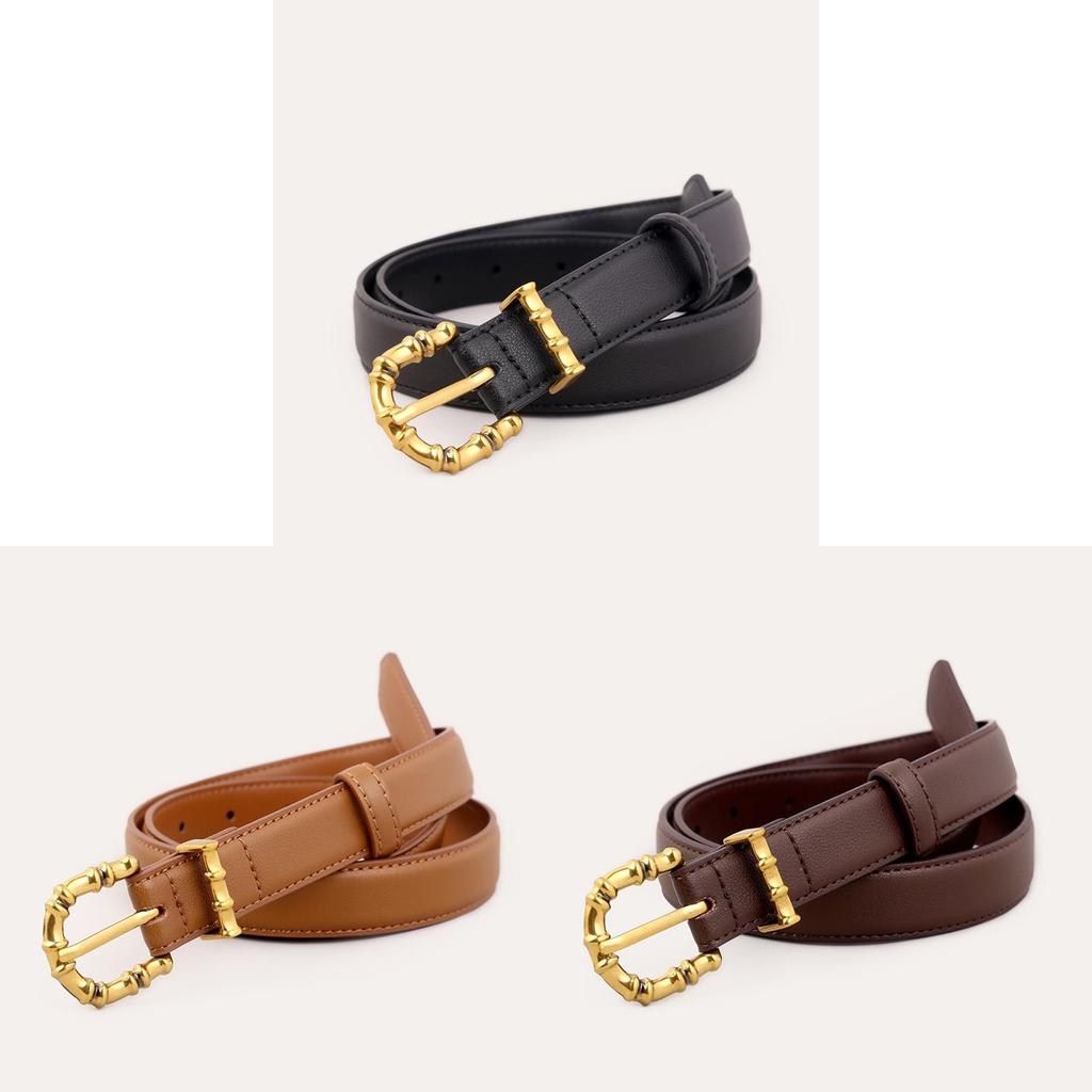 Echter Leder Damen Gürtel Mit Dornschließe Für Kleider Und Jeans Stilvolles Accessoire