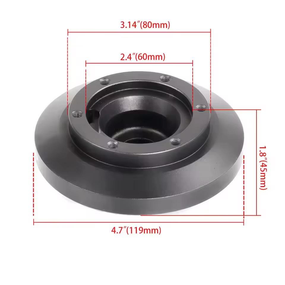 E46H Steering Wheel Hub Adapter for BMW For 325i For 320i For 330i Lightweight Aluminum Alloy Steering Wheel Hub Adapter