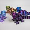 3D Printed Lizard Animal Toy Figures Joints Movable Kid Toys Funny Relief Sensory Action Toy Home Accessories Desktop Ornaments