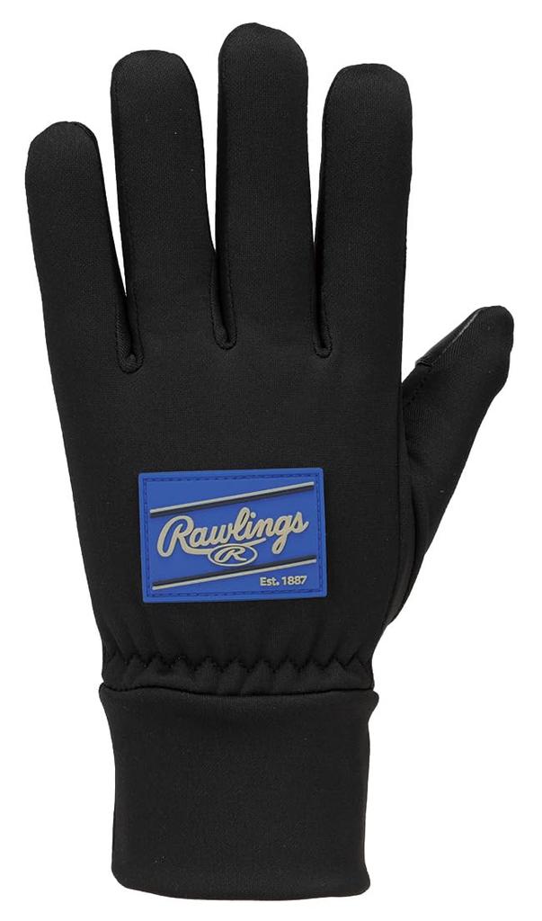 Rawlings Бейсбольные зимние флисовые перчатки EAC15F06 Синий Черный/Королевский