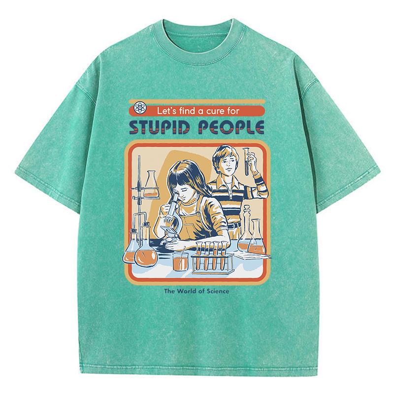 Children Conducting Experiments Print Tshirt Women Summer Soft Wash Clothes Street Short Sleeve Cool Breathable Tshirts