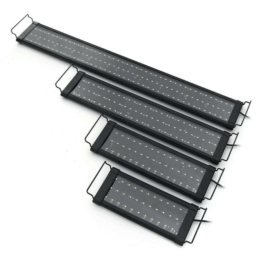 30/40/60/90cm Rozšiřitelná Vodotěsná Klipová Lampa pro 40-130CM Akvárium Super Tenké LED Osvětlení Akvária Světlo pro Vodní Rostliny