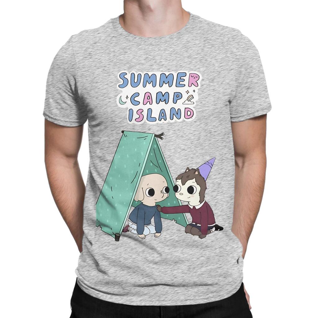 Summer Camp Island Happy Summer Novelty 100 Cotton Tshirt Summer Camp Island Tops Tees For Unisex
