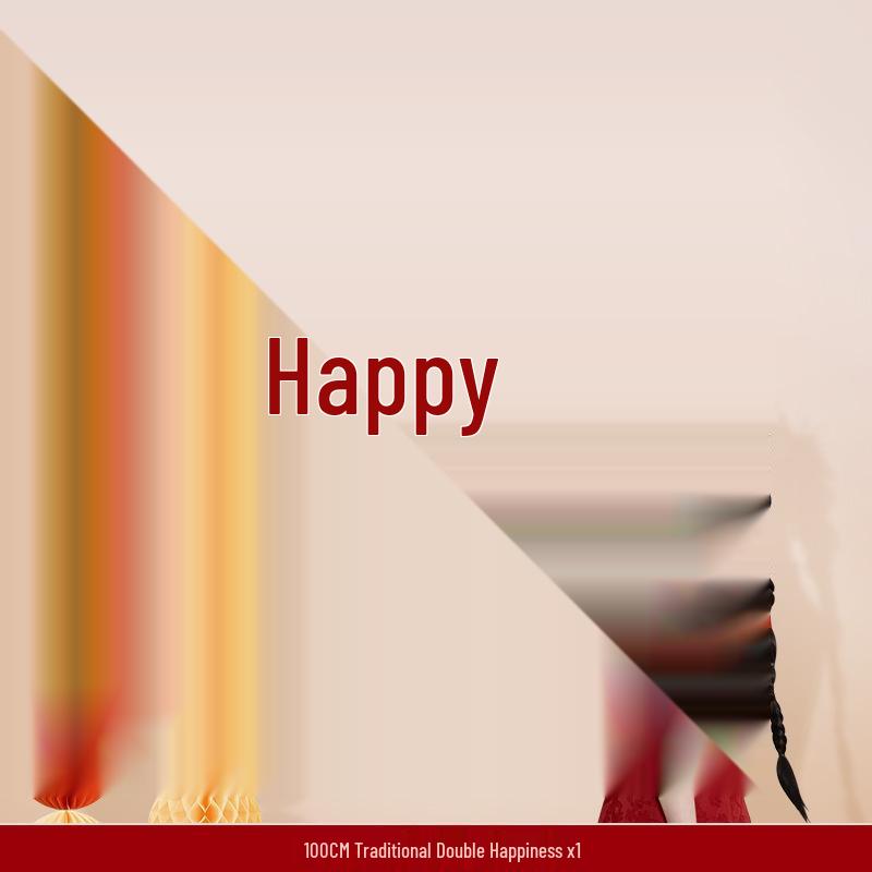 Double Happiness Wedding Room Decoration Sticker