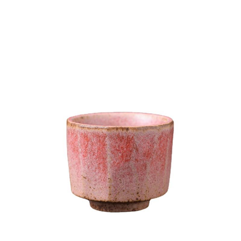 Retro Old Ceramic Cup Kiln Change Teacup Tea Set Accessories Ceramic Master Cup Creative Tea Bowl Single Cup