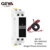 GEYA Din Rail Digital Electric Current Meter Single PhaseThree Phase Ammeter LED Display 0~100A with CT Current Transformer