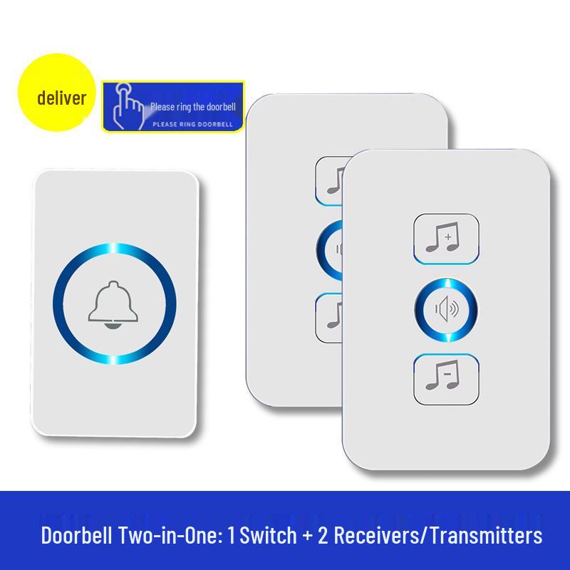 Smart Long-Range Wireless Doorbell for Elderly and Home Use with Music Alerts