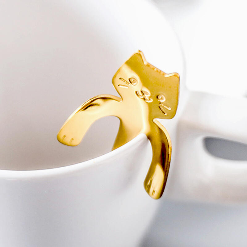 

Cat Arm Cup Holder Short Coffee Tea Spoon 11.8cm DD-11465 gold
