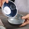 Japanese Style Underglaze Ceramic Soup & Rice Bowl
