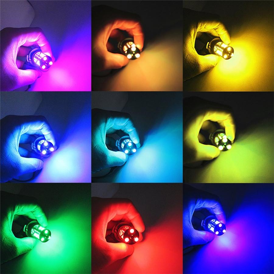 2x RGB 9006 HB4 5050 27-SMD LED Fog Lights Bulbs Driving DRL 24 Keys Remote Cont