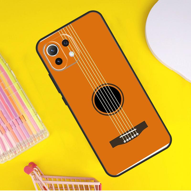 Guitar Music Cover For Xiaomi 14 Ultra 13 11T 12T 13T 14T Pro POCO X6 X7 Pro X3 X5 F3 F5 F6 M6 Pro Case