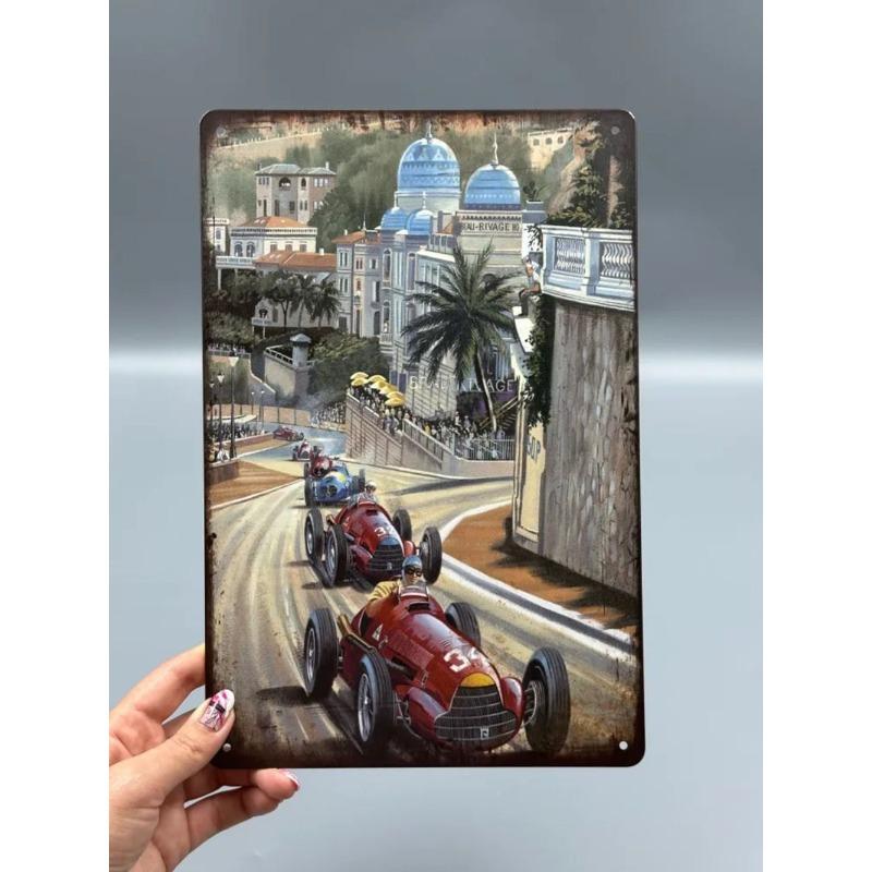 Auto Metal Wall Sign, Garage Bar Decor Plaque 20x30cm