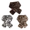 Comfortable and Stylish Leopard Pattern Neck Warmer Soft Faux Furs Winter Scarf for Keeping Warm In Chilly Weather