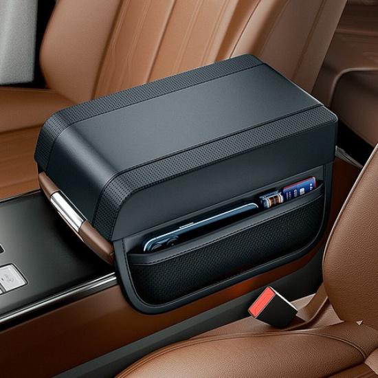 1pc Car Center Console Armrest Box Protect Cushion Cover Pad Mat 18 X27cm