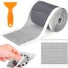 Shower Drain Hair Catcher Self-Adhesive,Disposable Mesh Sink Strainer Filter for Bathroom Floors Cutable,Waterproof,Mildew