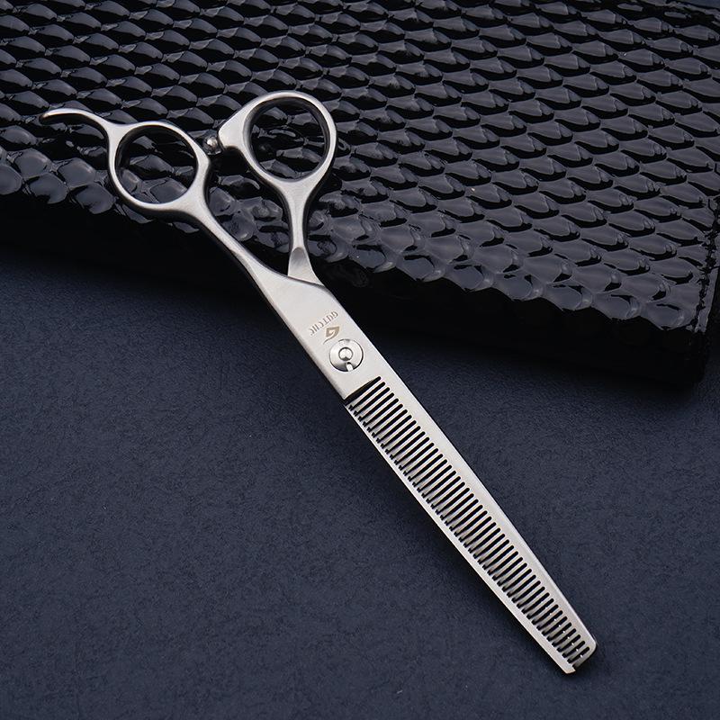 Professional Pet Grooming Scissors Set: Tooth, Curved, Straight, Thinning, Rounding