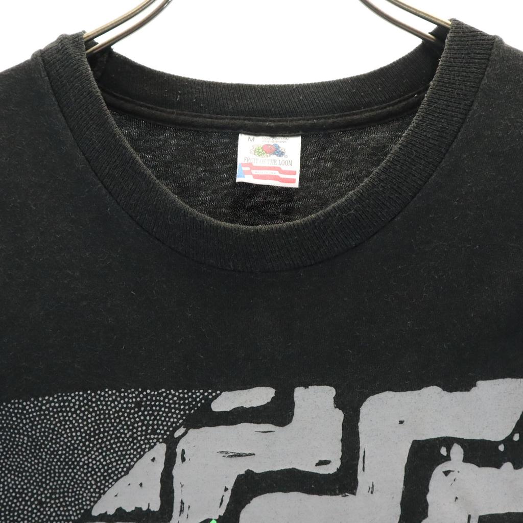 FRUIT OF THE LOOM 90s Made in USA Old lizard print Short sleeve T-shirt Men's Used