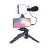 6500K LED Video Light Camera Pocket Lights Fill Lamp with 3 Cold Shoe Portable Photography Lighting for DJI Sony DSLR Canon Cameras