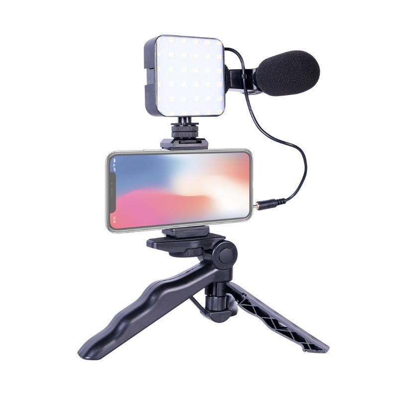 6500K LED Video Light Camera Pocket Lights Fill Lamp with 3 Cold Shoe Portable Photography Lighting for DJI Sony DSLR Canon Cameras