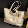 2025 Women's Large Capacity Canvas Tote: Versatile Summer Shoulder Bag for College Commute
