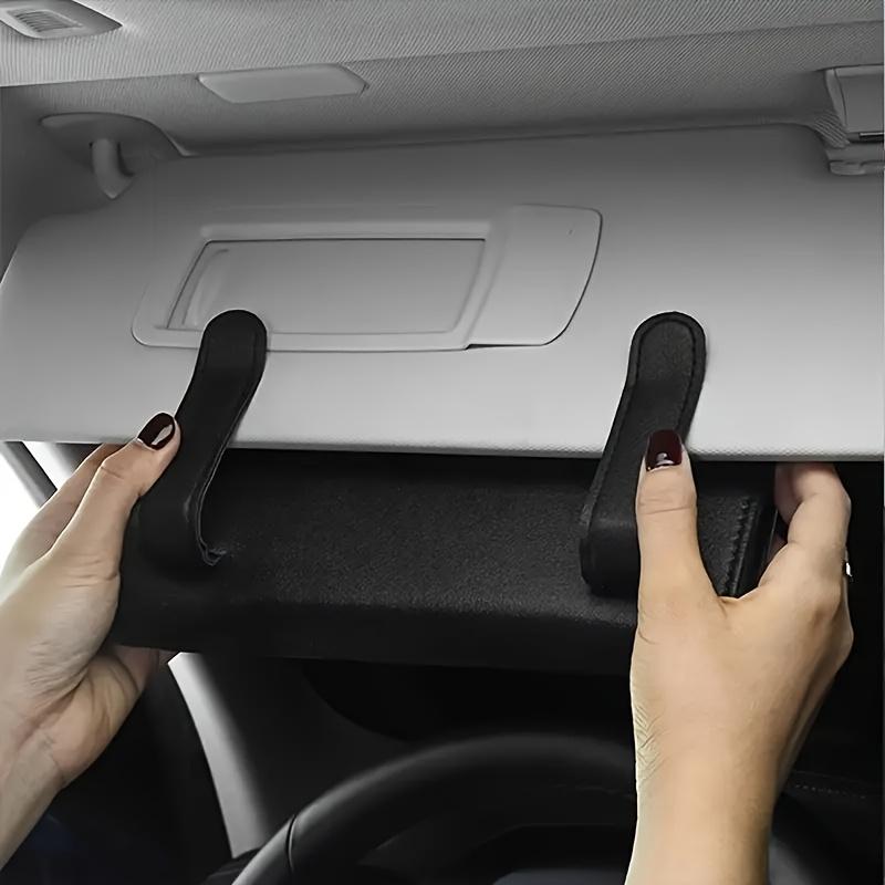 Bling Rhinestone Crown Sun Visor Tissue Box Cover, Hanging Car Tissue Holder Made of Faux Leather, Creative High-End Automotive Accessories.
