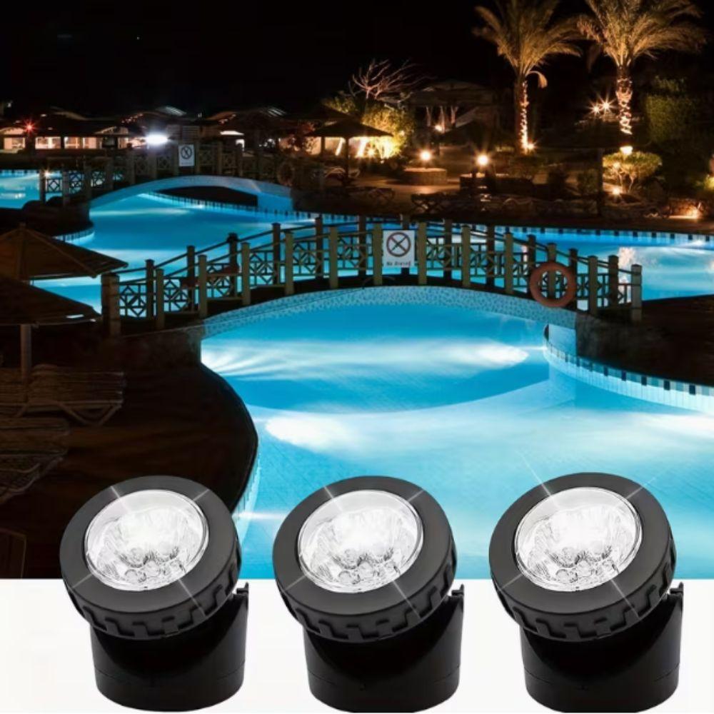 Dual Waterproof Solar Pond Spotlights Auto On/Off Solar Spot Light Solar Lights Lawn Lighting