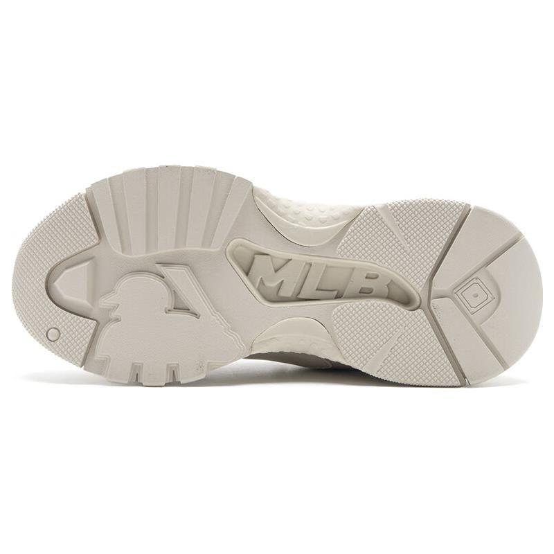 MLB Big Ball Chunky Synthetikleder Gummi Bequem Vielseitig Rutschfest Abriebfest Niedrig geschnitten Dad Shoes Unisex Sneaker Weiß 3ASHBCW3N-45WHS