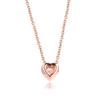 Sparkling Heart Collier Necklace Women 925 Sterling Silver 45CM Link Chain Necklaces Pendants Fine Jewelry Gift Winter