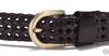 [YAYUPLUS] Genuine Leather Belt, Cowhide, Unisex, Mesh Belt, Adjustable Height, Men's & Women's, Business (A-Coffee, F)