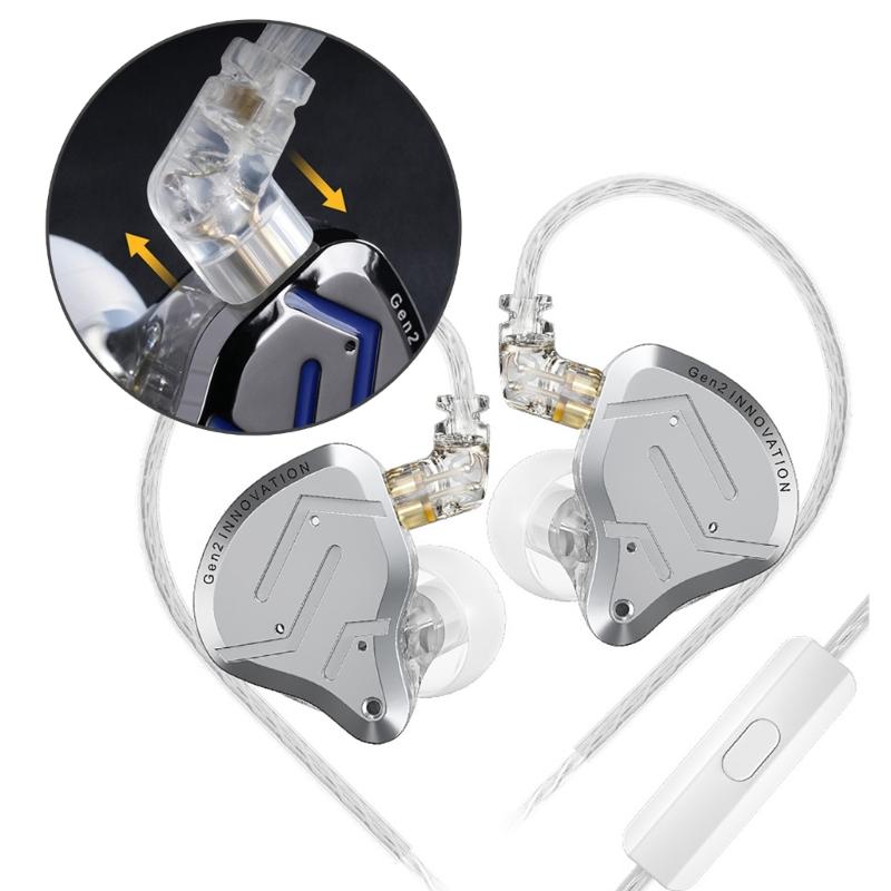 HIFI Headphone In Ear Earbud Game Noise Cancelling Headsets HiFi Bass Wire Earphone with/without Microphone Headset
