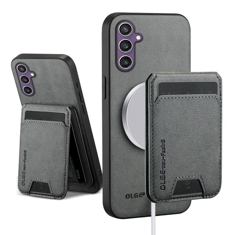 Suitable for Samsung Galaxy S24 Mobile Phone Case 24FE Cow Pattern Leather Magnetic Card Case New S24Ultra