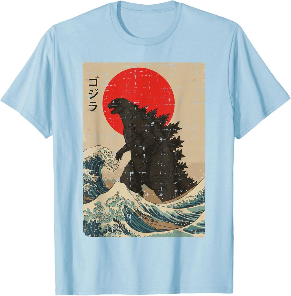 Japanese Kaiju Wave Red Sun Japan Monster Unisex Unisex T-Shirt S-6xl