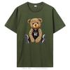Knight Box Teddy Bear Pattern T Shirt Women Summer Cotton Casual Tshirt Unisex Tops Tees Cartoon Unisex TShirt Streetwear