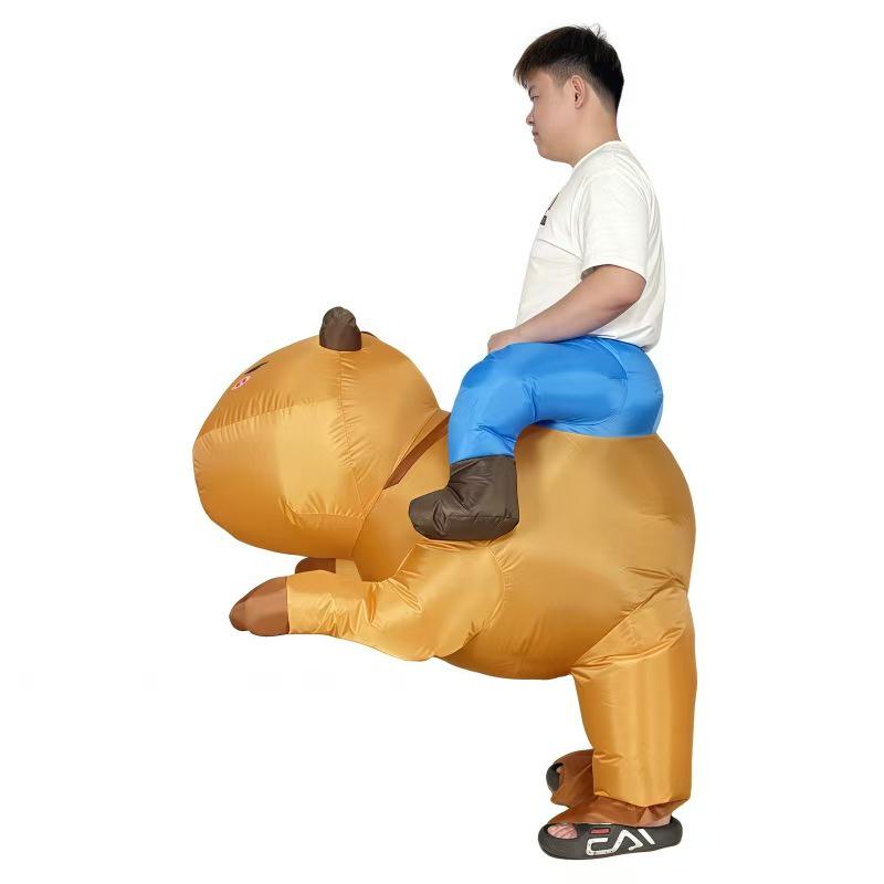 

Capybara Inflatable Costume - Halloween Ride-On Prank & Festival Stage Prop One Size
