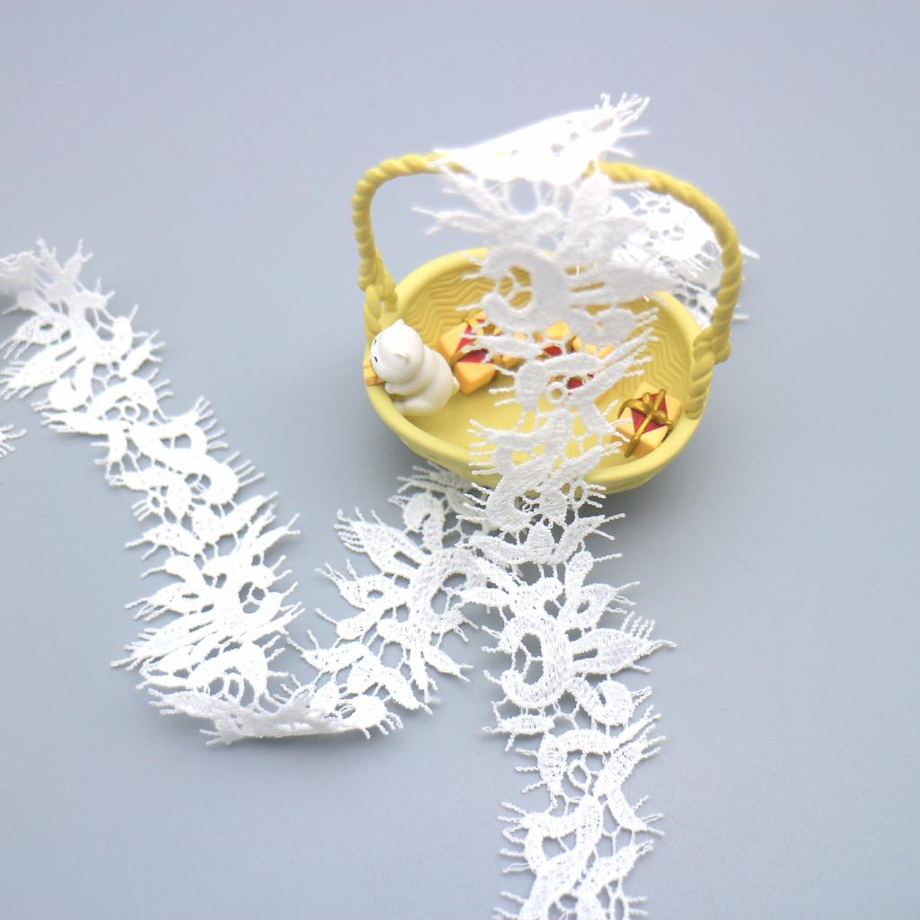 Water Soluble Fine Line Milk Silk Barcode Lace Fashion Small Fragrant Wind Women'S Lace Accessories Lace