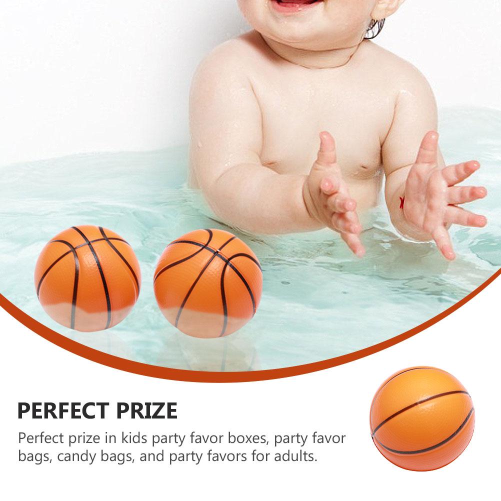 6 Pcs 4Cm Mini Sponge Basketball Toy Pu Stress Relief Ball Kid Sensory Toy Themed Party Toy Kid Indoor And Outdoor Toys