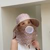 Premium summer sun hat, large brim, UV protection, face cover, shawl, neck protection, sun protection hat, sunshade tea picking women's hat